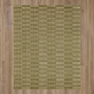 Karastan Broken Stripe Moss Area Rug by Bobby Berk Main Image