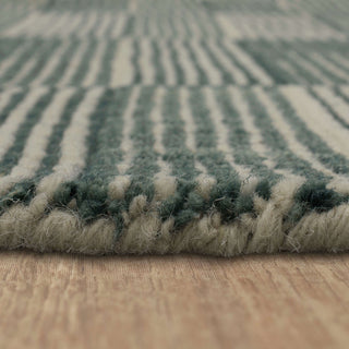 Karastan Broken Stripe Twilight Area Rug by Bobby Berk Detail Image