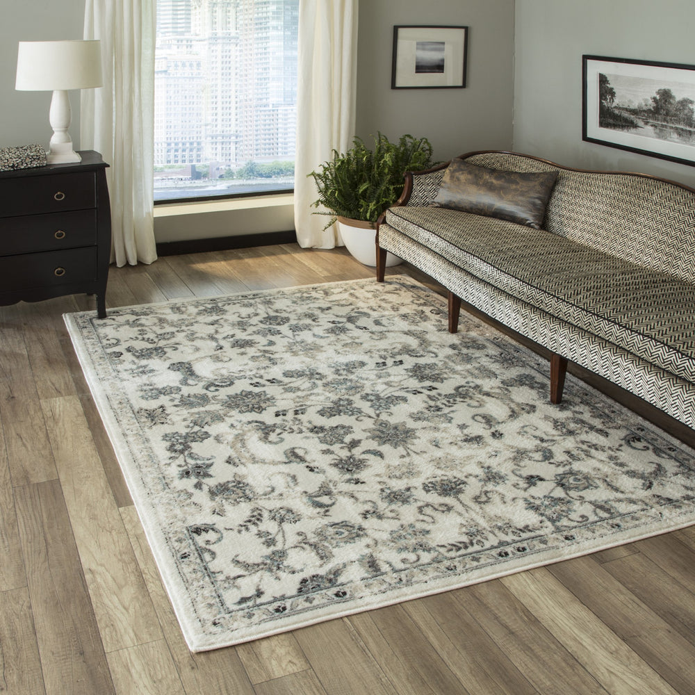 Momeni Brooklyn Heights BH-05 Ivory Area Rug Room Image Feature