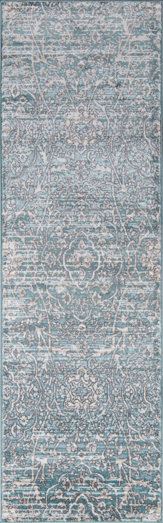 Momeni Brooklyn Heights BH-07 Blue Area Rug Runner Image