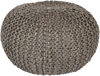 Surya Bermuda BRPF-002 Gray Pouf