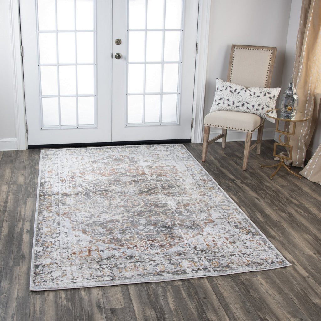 Rizzy Bristol BRS103 Beige/Copper Area Rug Room Image Feature