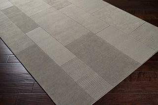 Surya Bristol BRT-2925 Light Gray Hand Loomed Area Rug 5x8 Corner