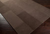 Surya Bristol BRT-2926 Chocolate Hand Loomed Area Rug 5x8 Corner