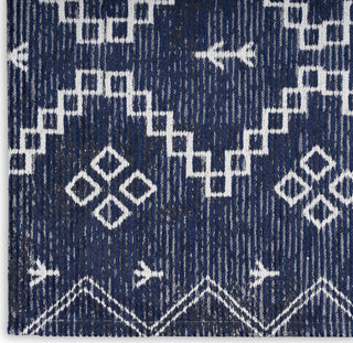 Nourison Brixton BRX01 Navy Area Rug Room Image