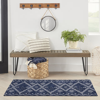 Nourison Brixton BRX01 Navy Area Rug Main Image