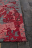 Chandra Brynn BRY-42700 Red/Charcoal Area Rug Corner Shot