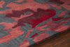 Chandra Brynn BRY-42700 Red/Charcoal Area Rug Detail