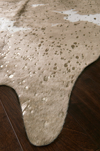 Loloi II Bryce BZ-06 Taupe/Champagne Area Rug Corner Image