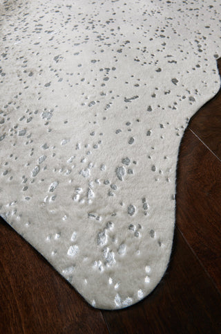 Loloi Bryce BZ-09 Stone/Silver Area Rug Corner 