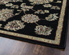 Rizzy Bay Side BS3581 Black Area Rug Corner Shot