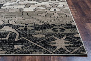 Rizzy Bay Side BS3651 Grey Area Rug Edge Shot