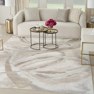 Nourison Brushstrokes BSK01 Beige/Grey Area Rug by Inspire Me! Home D�cor Main Image