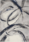 Nourison Brushstrokes BSK02 Grey/Navy Area Rug by Inspire Me! Home D�cor Room Image