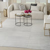 Nourison Brushstrokes BSK04 Silver Grey Area Rug by Inspire Me! Home D�cor Main Image