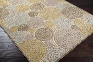 Surya Basilica BSL-7128 Moss Machine Loomed Area Rug Corner Shot