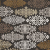 Surya Basilica BSL-7133 Black/Brown Machine Loomed Area Rug Sample Swatch
