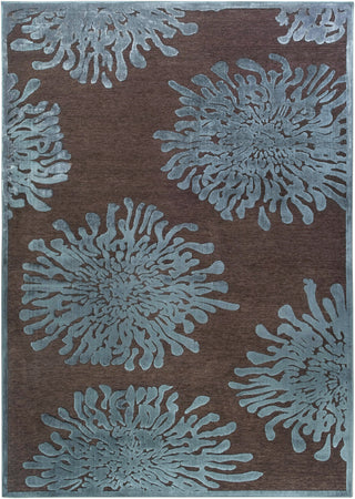 Surya Basilica BSL-7159 Teal Machine Loomed Area Rug 5'2'' X 7'6''