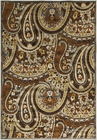 Surya Basilica BSL-7198 Chocolate Machine Loomed Area Rug 