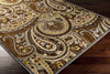 Surya Basilica BSL-7198 Chocolate Machine Loomed Area Rug Corner Shot