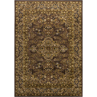 Surya Basilica BSL-7202 Chocolate Machine Loomed Area Rug 7'6'' X 10'6''