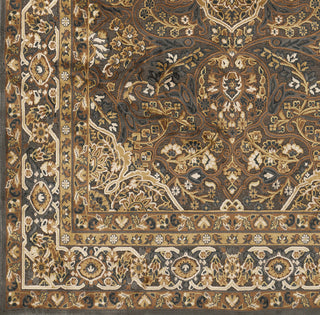 Surya Basilica BSL-7202 Chocolate Machine Loomed Area Rug Sample Swatch