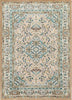 Surya Basilica BSL-7239 Teal Taupe Medium Gray Navy Beige Area Rug Main Image 8 X 10