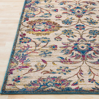 Surya Bosphorous BSS-3403 Dark Blue Charcoal Medium Gray Khaki Mustard Teal Red Bright Pink Purple Area Rug Detail Image