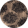 Surya Bombay BST-496 Charcoal Area Rug 8' Round