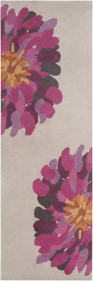 Surya Bombay BST-529 Magenta Area Rug 2'6'' x 8' Runner