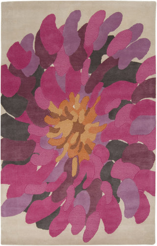 Surya Bombay BST-529 Magenta Area Rug 5' x 8'