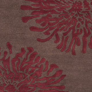 Surya Bombay BST-539 Burgundy Hand Tufted Area Rug Sample Swatch