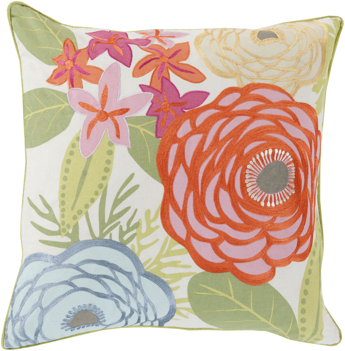 Surya Buttercup Flawlessly Floral BTC-001 Pillow by Kate Spain main image