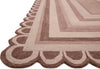 Loloi Buena Onda BUE-02 Clay / Blush Area Rug by Justina Blakeney Corner Image