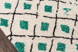 Momeni Bungalow BUN-2 Green Area Rug by Novogratz Corner Shot