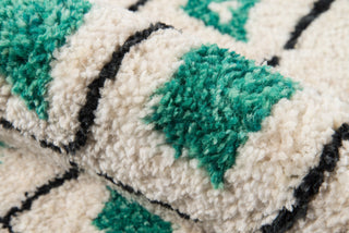 Momeni Bungalow BUN-2 Green Area Rug by Novogratz Detail Shot