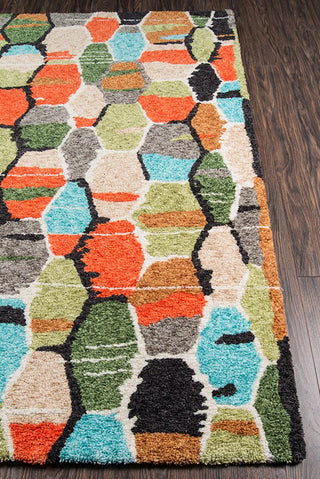 Momeni Bungalow BUN-3 Multi Area Rug by Novogratz Closeup