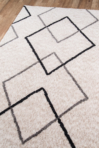 Momeni Bungalow BUN-7 Grey Area Rug by Novogratz Corner Image Feature