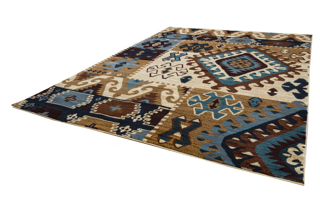 Rizzy Bellevue BV3703 multi Area Rug Angle Shot Feature