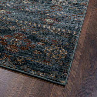 Rizzy Bellevue BV3954 Blue Area Rug Corner Shot