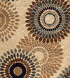 Rizzy Bellevue BV3974 ivory/tan Area Rug Detail Shot