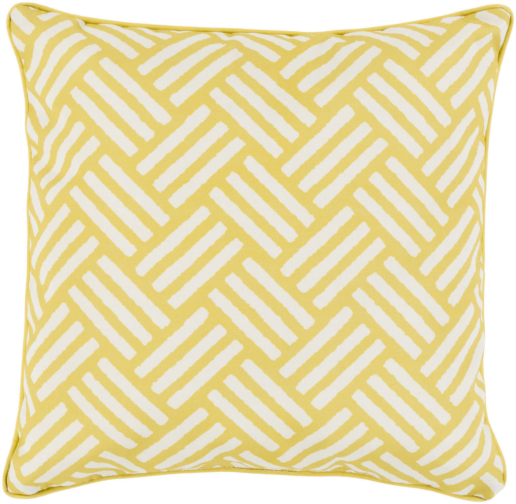 Surya Basketweave BW003 Pillow 16 X 16 X 4 Poly filled