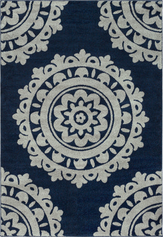 Surya Baylee BYL-1018 Dark Blue Silver Gray Area Rug main image