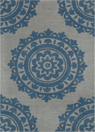 Surya Baylee BYL-1019 Bright Blue Medium Gray Area Rug Main Image 8 X 10