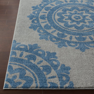 Surya Baylee BYL-1019 Bright Blue Medium Gray Area Rug Detail Image