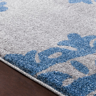 Surya Baylee BYL-1019 Bright Blue Medium Gray Area Rug Texture Image