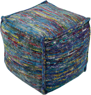 Surya Bazaar BZPF-005 Blue Pouf