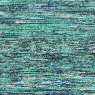 Surya Bazaar BZR-8009 Teal Hand Knotted Area Rug Sample Swatch