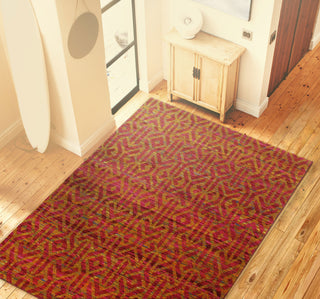 Bashian Spectrum C179-CH20181 Red Area Rug Room Scene Feature