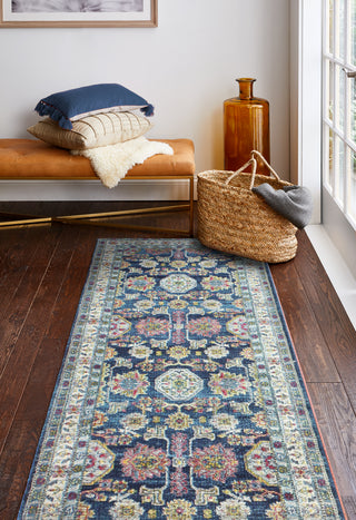 Bashian Charleston C186-RO38A Navy Area Rug